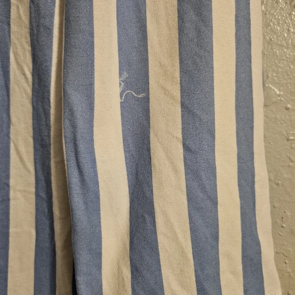 Lighy Blue and White Striped Long Sleeve Dress - Picture 5 of 8